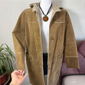 Vintage GAP Women's Brown Suede Jacket